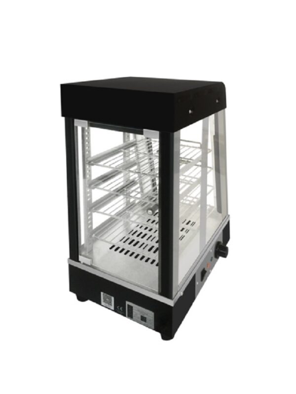 Black Smart Warming Showcase Food Warmer Curved Glass - Image 2