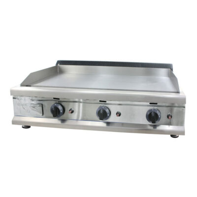 BRAND NEW COMMERCIAL STAINLESS STEEL GAS GRIDDLE HOT PLATE 3 BURNER 90 CM BED