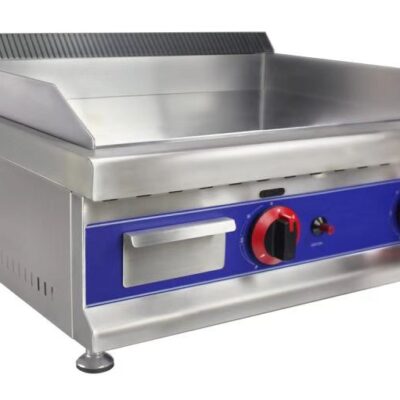 Brand New Stainless Steel Commercial Bottle Gas Griddle Hotplate Grill 65cm With 2 Burners