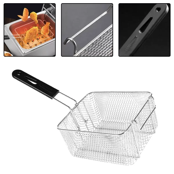 Replacement Chip Fryer Basket For Deep Frying Fits Most Commercial Fryer - Image 4