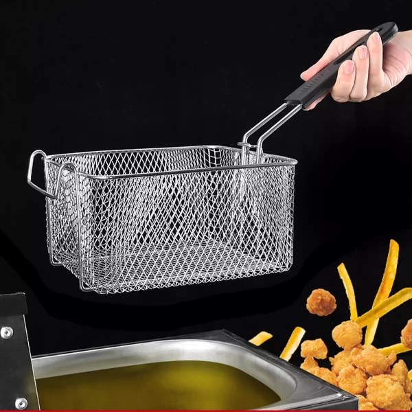 Replacement Chip Fryer Basket For Deep Frying Fits Most Commercial Fryer - Image 2