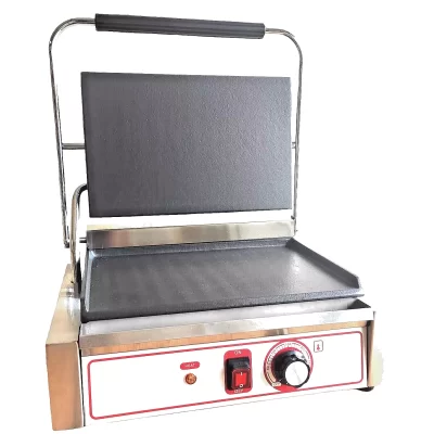 Panini Griddle 1 Plate Top flat & Bottom flat