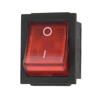 Red Illuminated Rocker Switch 250V 15A – ON/OFF Power Toggle Switch