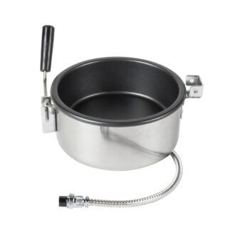 Popcorn Pot Maker Hand-Cranked Electric Popcorn 8oz Professional Accessories 25m